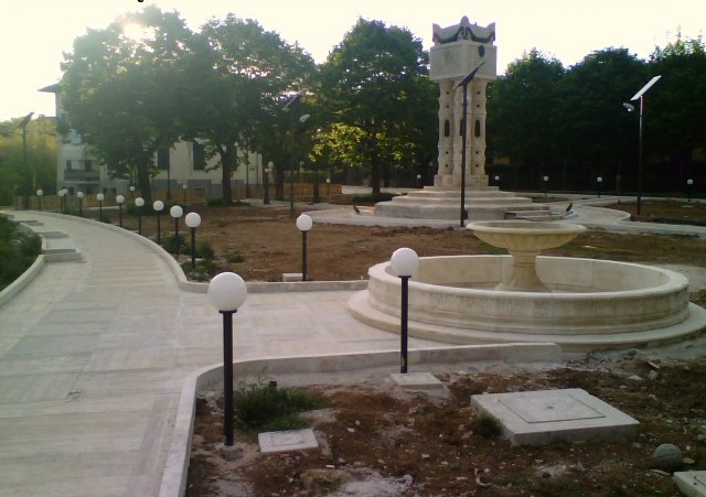 Comune di Acquasparta, sistemazione parco del monumento ai caduti2